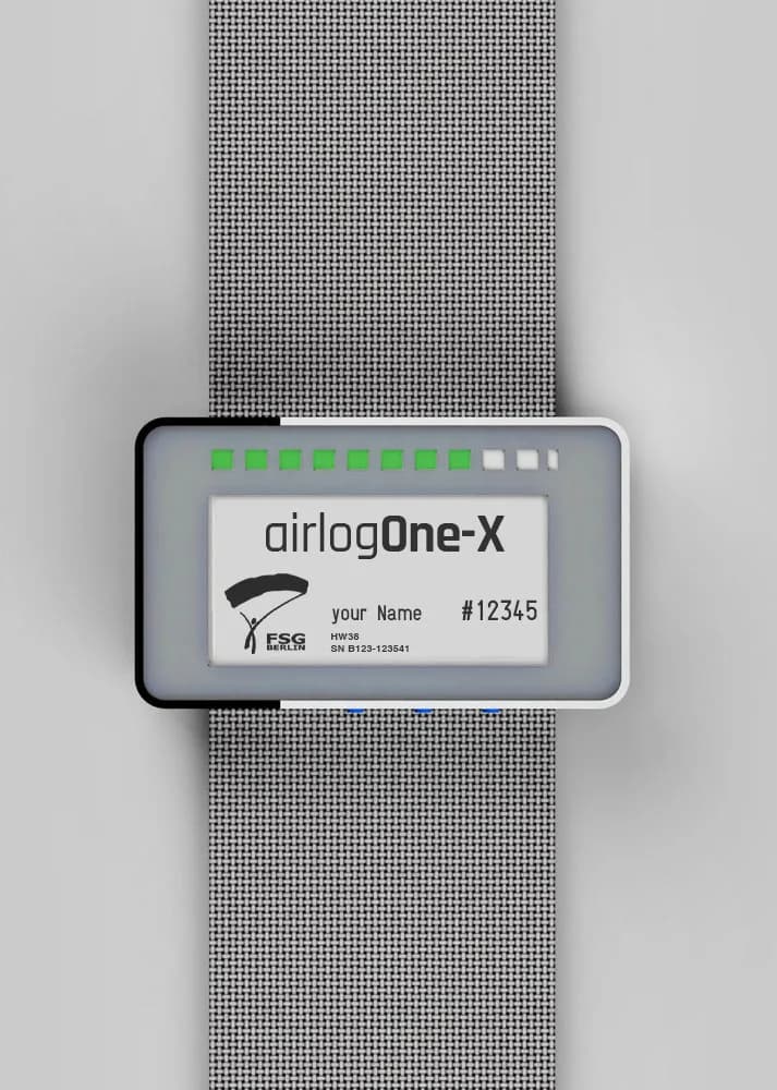 airlogOne-X Höhenmesser — FSG Edition Startscreen